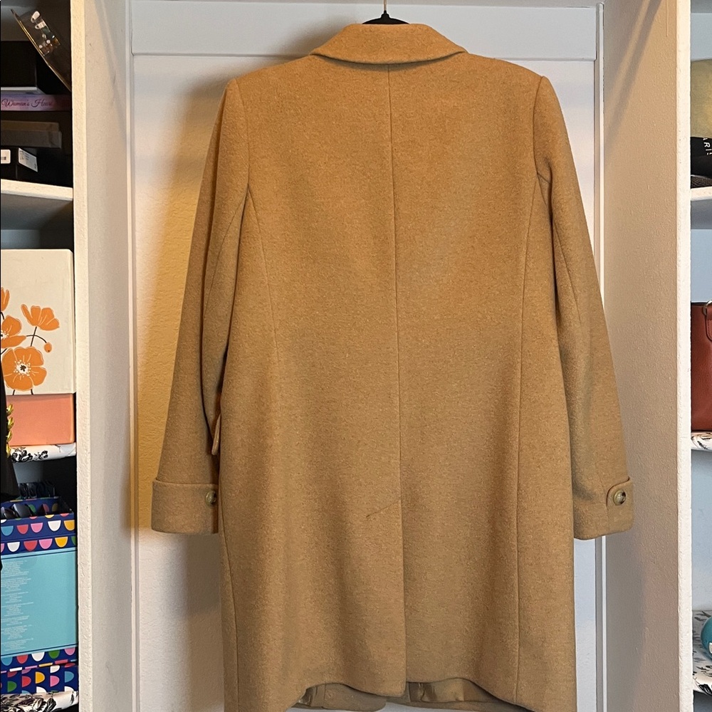Lauren Ralph Lauren Walker Camel soft tan wool blend coat 6P 6 petite - Picture 7 of 15